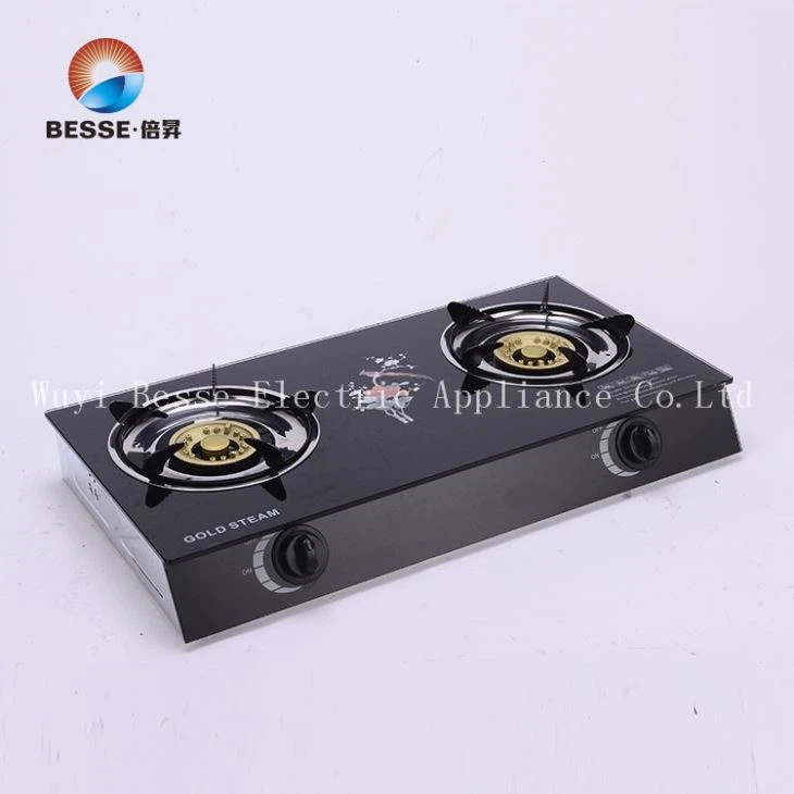 Glass Stove 2 Golden Burner Very Good Quality Factory Price