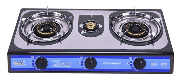Professional Gas Cooker /Triple Burner Gas Stove (ZG-3077) Professional Gas Cooker /Triple Burner Gas Stove (ZG-3077)