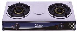 نقل پذیر پروپین 2 برنر گیس کوکر بیرونی کیمپ چولہا BBQ گرل/ZG-2055